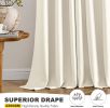 2 Panels, 63" Long Birch Blackout Curtains
