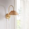 Laguna Rattan Weave Wall Sconce from Ink & Ivy
