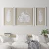 Madison Park Sabal Framed Rice Paper Palm Leaves Wall Décor Set