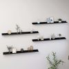 4 Black Wall Shelves. 4" x 3.5" x 1.2"