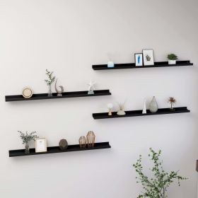 4 Black Wall Shelves. 4" x 3.5" x 1.2"