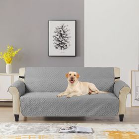 Protection Water Resistant Sofa Slip Cover for 3 Cushion Couch with Straps