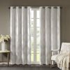 1 Piece Ogee Knitted Jacquard Total Blackout Curtain Panel