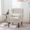 Upholstered Modern Accent Mid Century Modern Chair with Chenille Fabric.