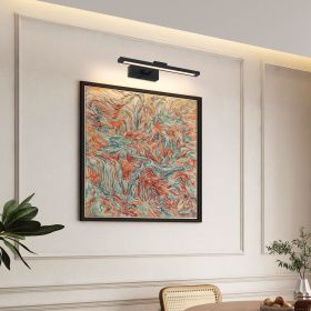 Black Battery Operated Accent Light for Wall Art and Paintings. Remote, LED with Rechargeable Dimmable and Timer