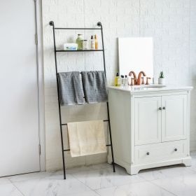 Matte Black Towel Stand Ladder