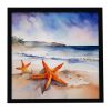 8” x 8” Starfish Wall Art. Framed Metal Print Ready to Hang