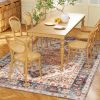 4' x 6' Area Rug, Machine Washable, Non-Slip Boho Print Pattern