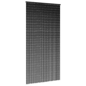 Dark Gray Bamboo Insect Door Curtain 39.4"x78.7"