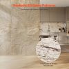 3D Wall Panels, 4 Pack 48 x 24 in PU Natural Stone Imitation Wall Art Tiles, 32 Sq.Ft Coverage Accent Wall Panel, Interior Home Decor for Ceiling