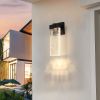 Outdoor Waterproof Transparent LED Crystal Wall Sconces. Supports Multiple Types of Light Bulbs -12W Bulb Included for Each Lamp (2 pack)