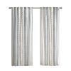 50” x 108" One Panel Cotton Chenille Stripe Curtain Panel with Lining.