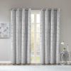 Total Blackout Metallic Print Curtain Panel with Grommet Top