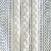 50” x 108" One Panel Cotton Chenille Stripe Curtain Panel with Lining.