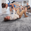 5' x 7" MARFI Collection Light Grey Abstract Area Rug
