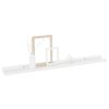 Set of 2 Hanging Shelves. White High gloss
