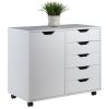 White Winsome Wood Halifax Storage/Organizer Cabinet