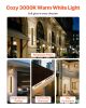 2 Pack 31.5" Long Strip Outdoor Wall Sconces. 3000K Warm White