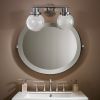 2-Light Black Wall Sconce Bathroom Vanity with Clear Glass Shade