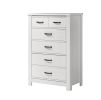 Cassini 31" White 5-Drawer Chest