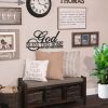 “God Bless This Home” Farmhouse Style Rustic Metal Sign.