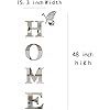 “Home” Wall Decor Letters. Acrylic Mirror Stickers
