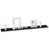 4 Black Wall Shelves. 4" x 3.5" x 1.2"