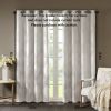 1 Piece Ogee Knitted Jacquard Total Blackout Curtain Panel