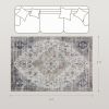 4'x6' Vintage Machine Washable Area Rug. Non-Slip.