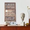 Rustic Farmhouse Wood and Print Office Wall Hanging