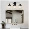 Wall Sconces with 3 Clear Glass Lampshades