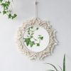 Boho Macrame Round Mirror - Woven Wall Hanging