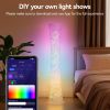 61'' RGBIC Modern Tall LED Floor Lamp, 1800 LM Color Changingwith Music Sync 16 Millio Colors