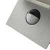 Inowel Motion Sensor Outdoor Integrated LED Porch Wall Sconce with Clear Glass Shade
