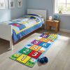 4’ x 6’ Fun and Cute Hopscotch Rug for Children. Non Slip, Washable, Stain Resistant Soft Shag.