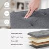 Gray End of Bed Storage Ottoman Bench Foot Rest.  Bench, Storage Chest.  43"D x 14.9"W x 15”H.
