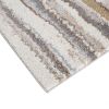 Earth Colors Themed Watercolor Textured Abstract Stripe Woven Area Rug