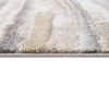 Earth Colors Themed Watercolor Textured Abstract Stripe Woven Area Rug