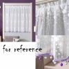 59” x 35.4” Sheer Short Kitchen Tier Curtains Half Window or Door Curtain Panel.