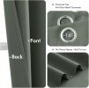 2 Panels Gold Blackout Curtains for Bedroom or Living Room. 63” Long