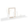 4 pcs 23.6"x3.5"x1.2" High Gloss White Wall Shelves