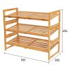 3-Tier Shoe Rack for 9 Pairs of Shoes. 28.66”W x 13.18”D x 23.8”H.