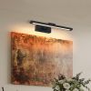 Black Battery Operated Accent Light for Wall Art and Paintings. Remote, LED with Rechargeable Dimmable and Timer