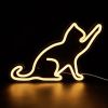 1pc LED Cat-shaped Neon Sign. 5V USB Power Supply Neon. 2 Hooks.