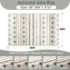 5’ x 7’ Large Geometric Pattern Soft Boho Area Rug