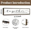 Rustic Farmhouse “Together is Our Favorite Place to Be” Inspirational Quote Wall Plaque