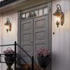 22”h Vintage Outdoor Weatherproof Wall Sconce, with Clear Glass Lampshade