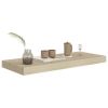 23.6" x 9.3" x 1.5" Oak Floating Wall Shelf
