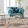 Blue Luxury Velvet Single Accent Chair