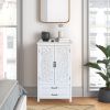 27'' Versatile Rustic Wood Sideboard Pantry Cabinet. Solid wood and high-quality MDF